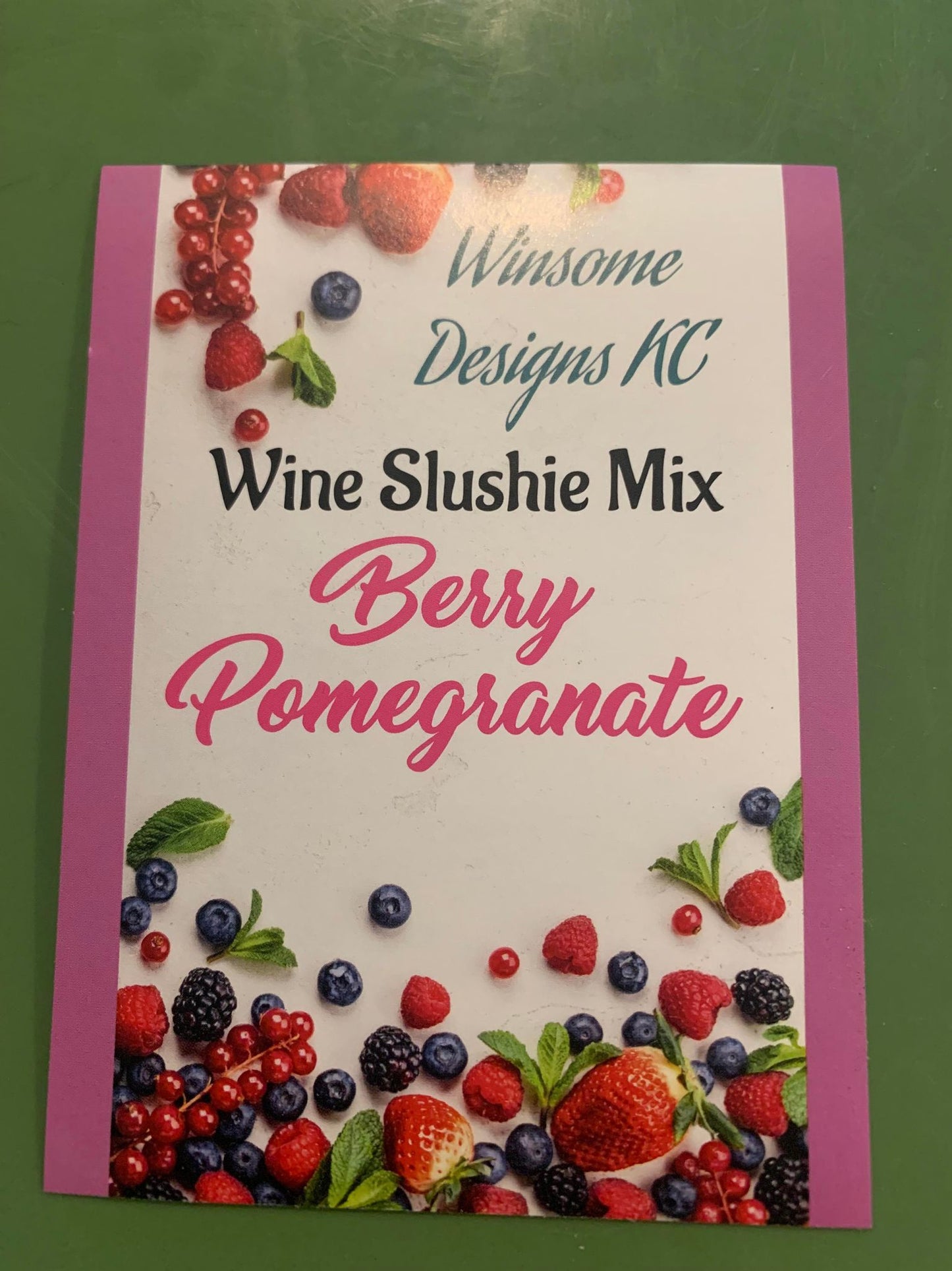 Winsome Designs Wine Slushie Mix- Berry Pom