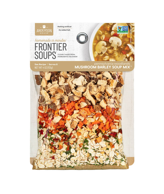 Frontier Soups | Anderson House - Pennsylvania Woodlands Mushroom Barley Soup Mix*